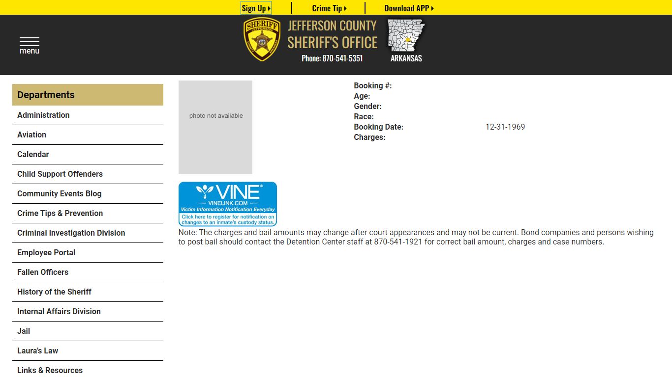 View Roster - Latrice Belcher - Jefferson County Sheriff AR